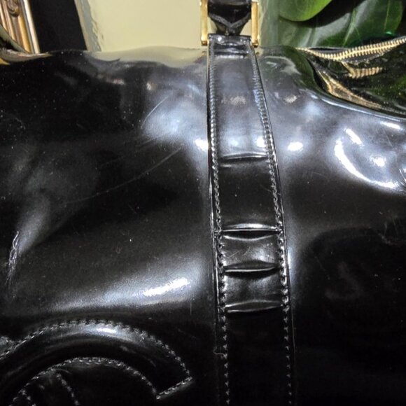 VGC Authentic Chanel Patent Leather Timeless Weekender - Picture 2 of 16